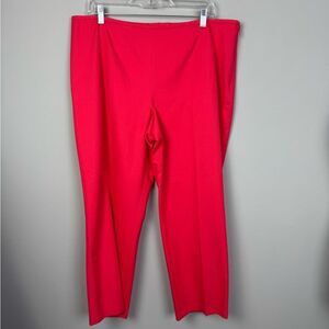 ESCADA | NEW Coral Pink Cotton Gab Capri Pants Women’s Size 46 (US 14-16)